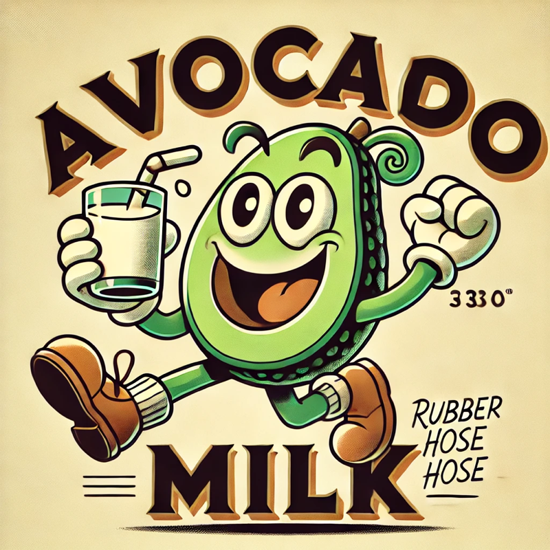 Avocado Milk Logo T-Shirt – Because Normal Milk is Overrated 🥑🥛✨