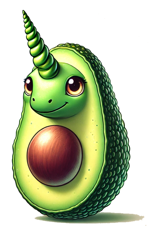 Women’s Baby Avocorn Long Sleeve Crop Top – Stay Warm, Stay Magical, Stay Slightly Confused 🥑🦄